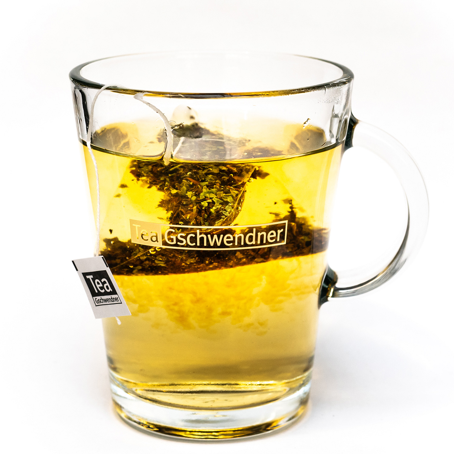 Teeglas Liberty 0,33l mit TeeGschwendner Logo
